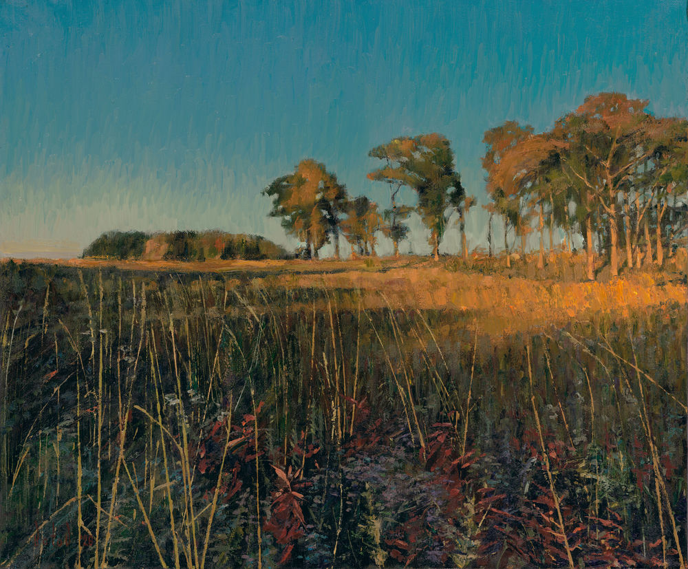 Field of Autumn Fire, Oil on canvas, 24 x 20 in, by Slava Batov