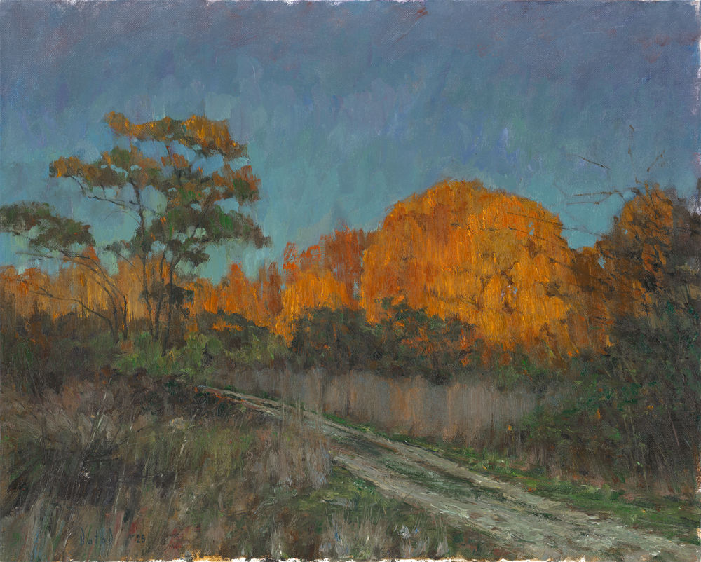 Golden Trees, Oil on Canvas, 20 x 16 in, by Slava Batov